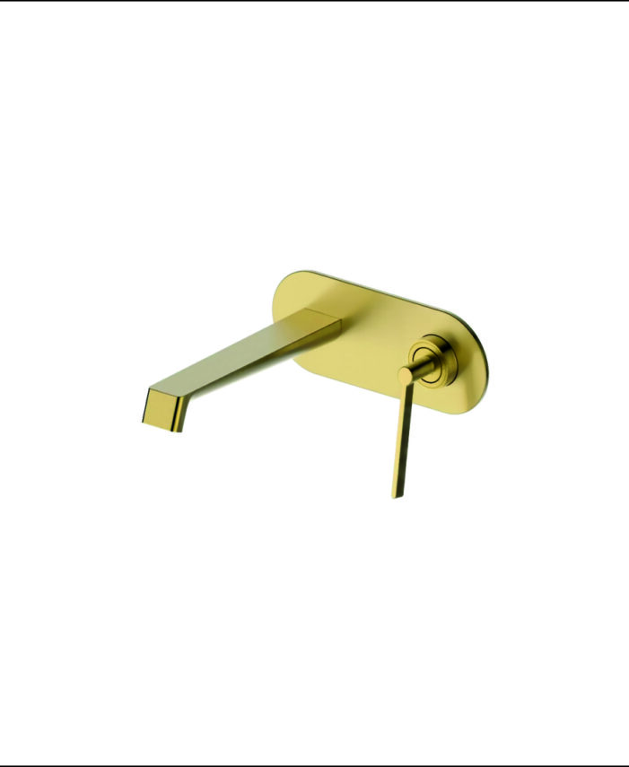 Wall mounted concealed basin mixer