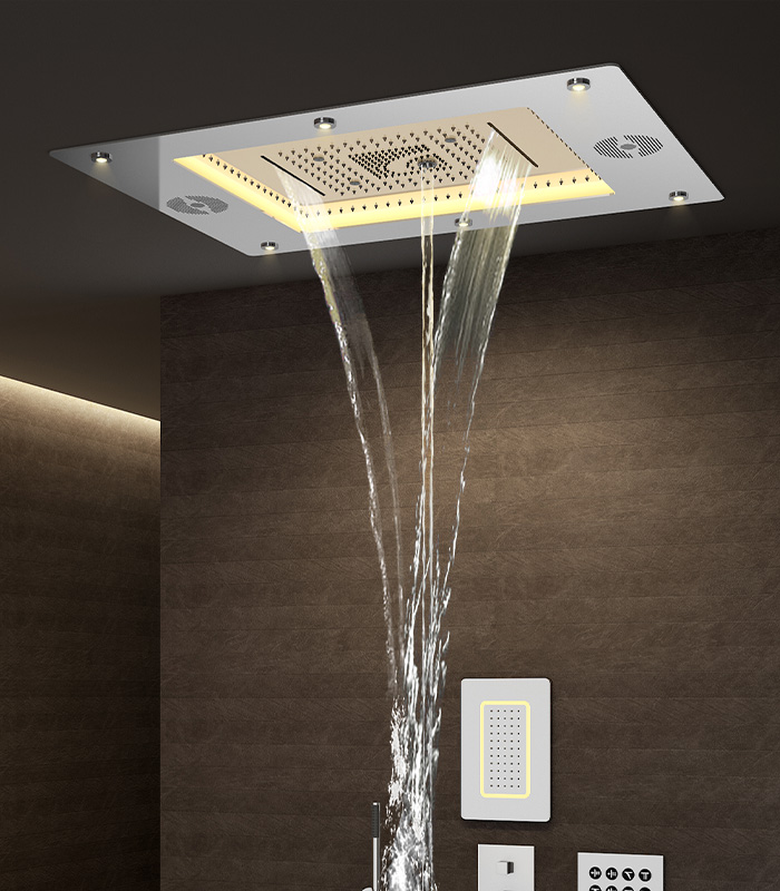 led light luxury shower